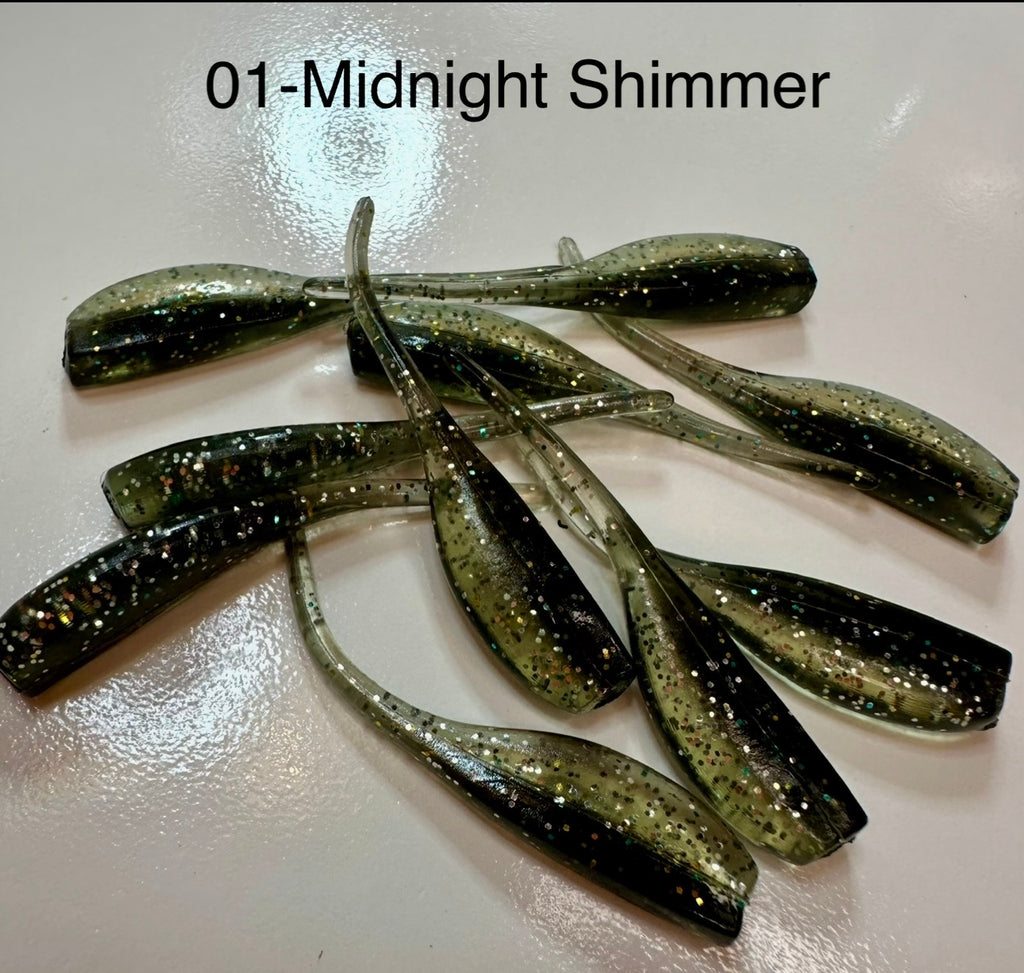 Bobby Garland Style Crappie Baits 10 Pack Pick Your Color Soft Plastic Grubs