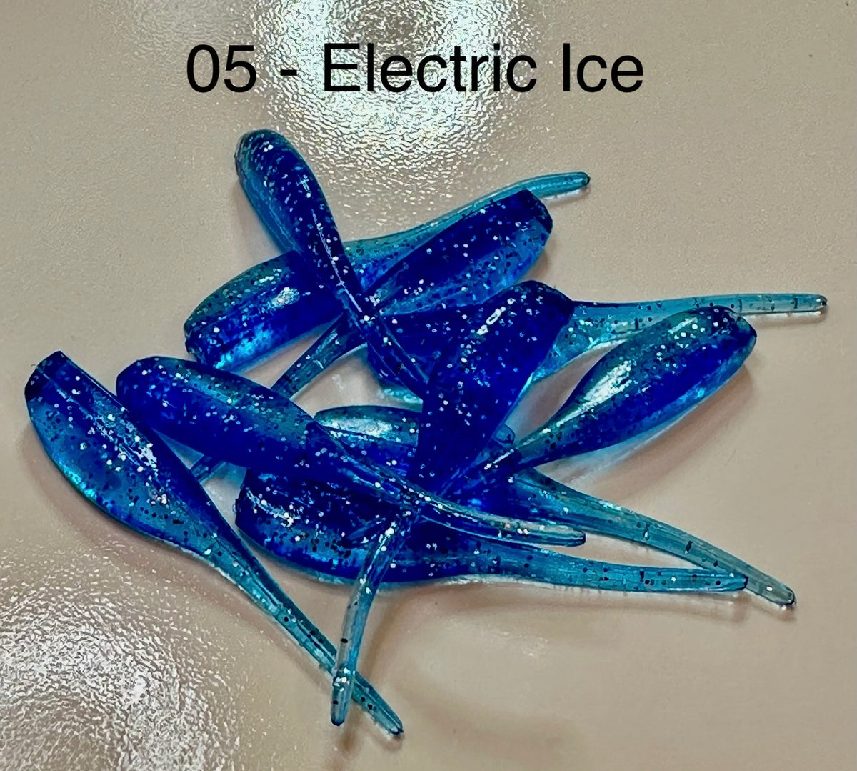 Bobbie Garland Style Crappie Baits 10 Pack Pick Your Color Soft Plastic Grubs