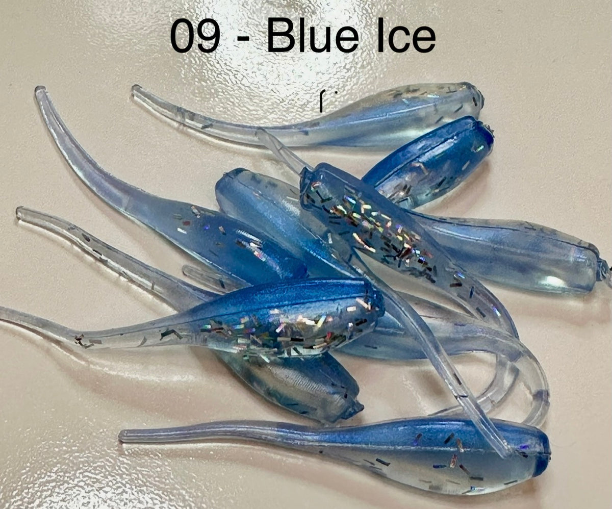 Bobbie Garland Style Crappie Baits 10 Pack Pick Your Color Soft Plastic Grubs
