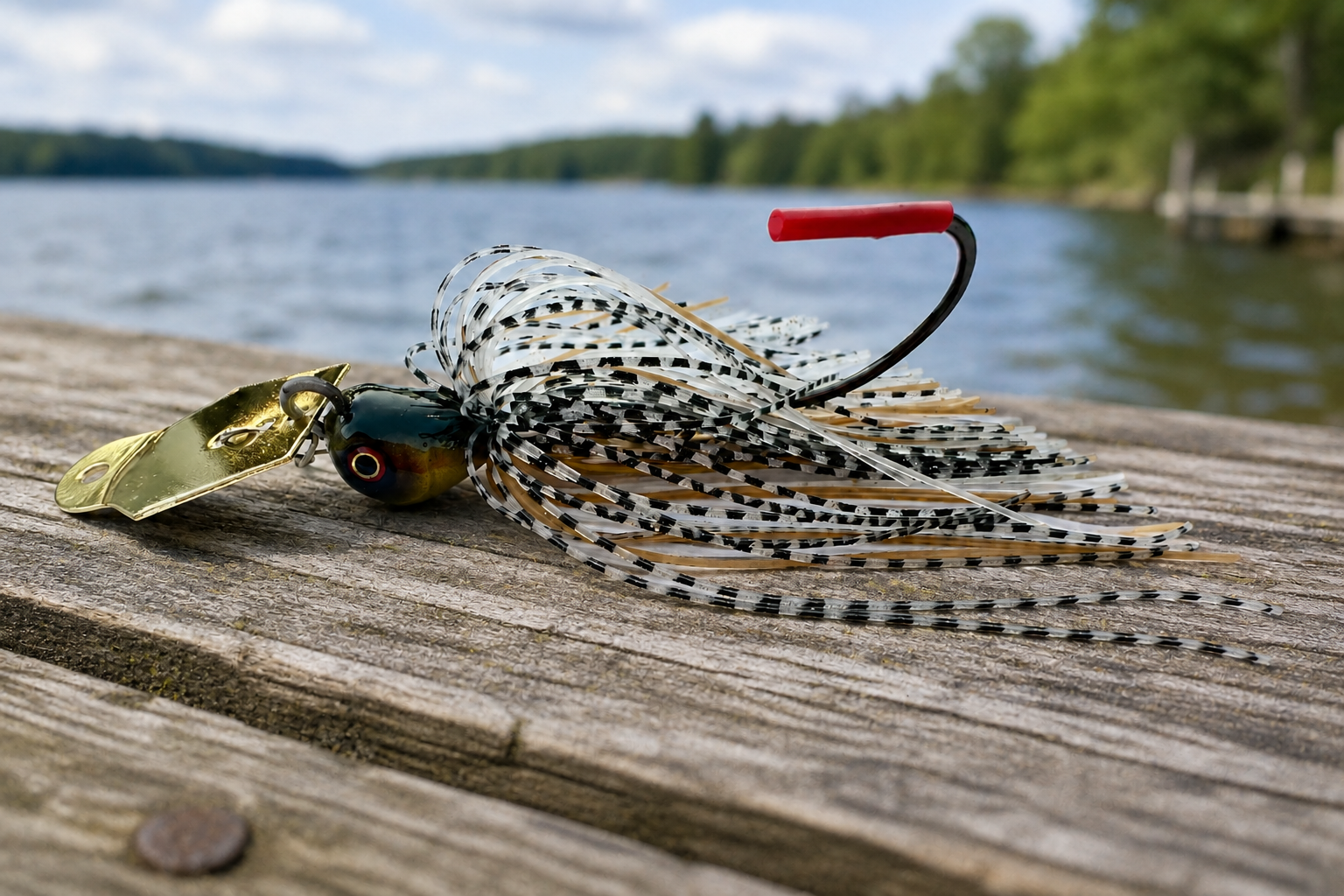 Vibrating Jig Screaming Thunderbird Bass Lure .65oz  Multiple Colors