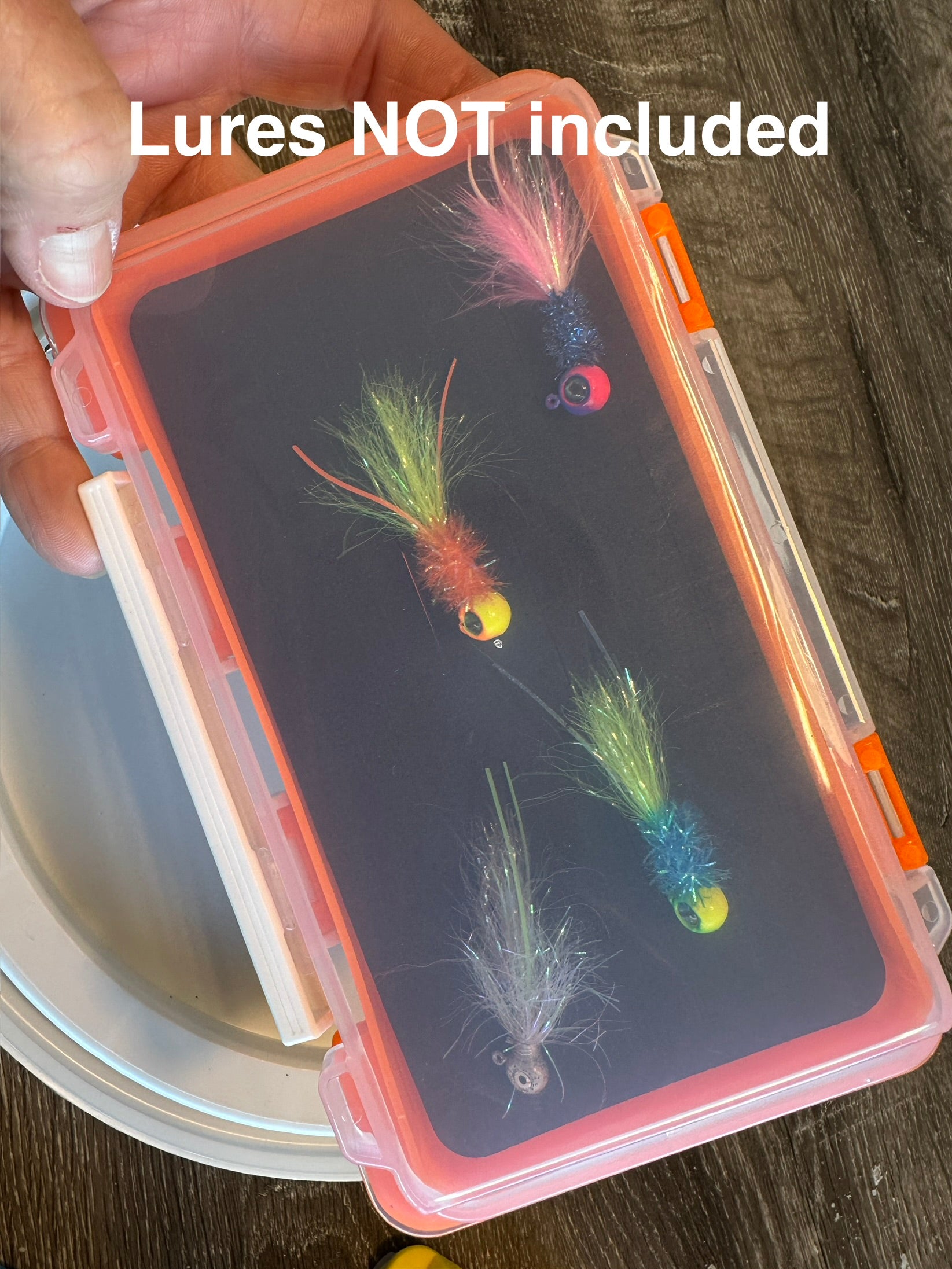 Fly Fishing Jig Box w/ Slit Foam Insert Double Sided Tackle Box 4 Colors NEW