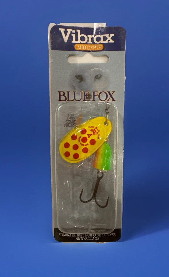 Blue Fox Vibrax Spinner 3 Pack-Size 4 “Aggressive Dirty Water”Kit - Bass /Trout