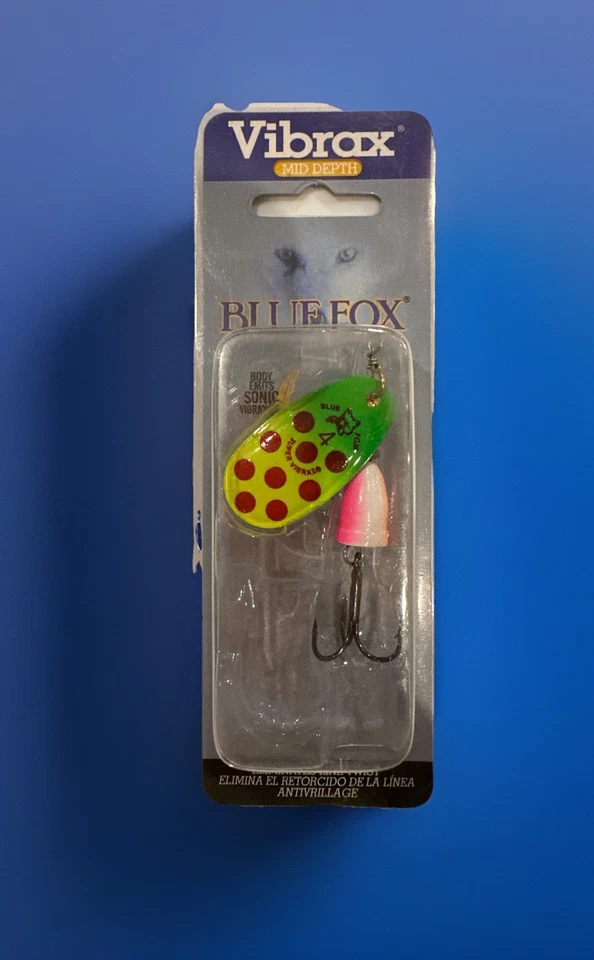 Blue Fox Vibrax Spinner 3 Pack-Size 4 “Aggressive Dirty Water”Kit - Bass /Trout
