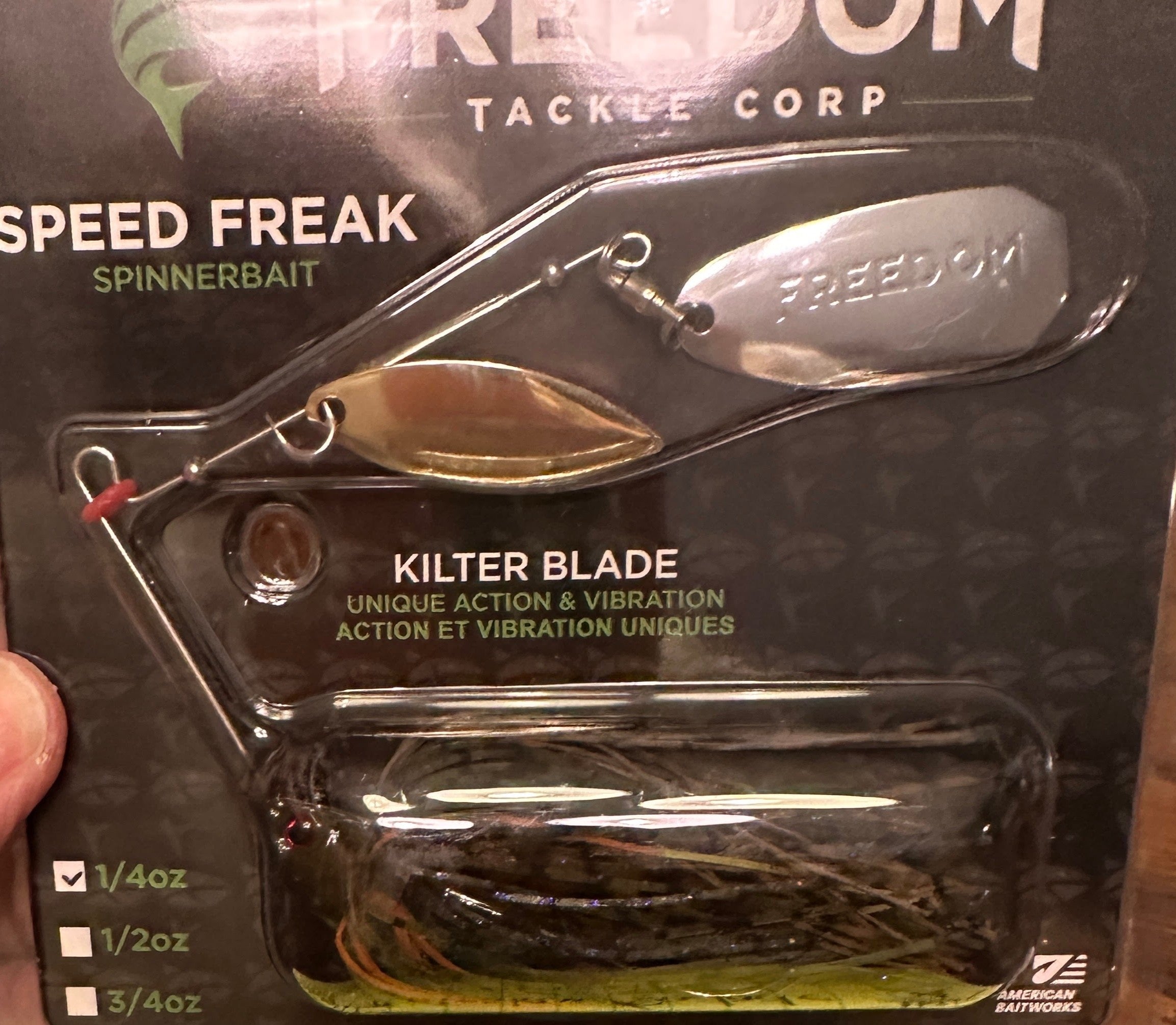 Freedom Tackle Speed Freak Spinnerbait Kilter Blade Bass Lure Pick: Color/Weight