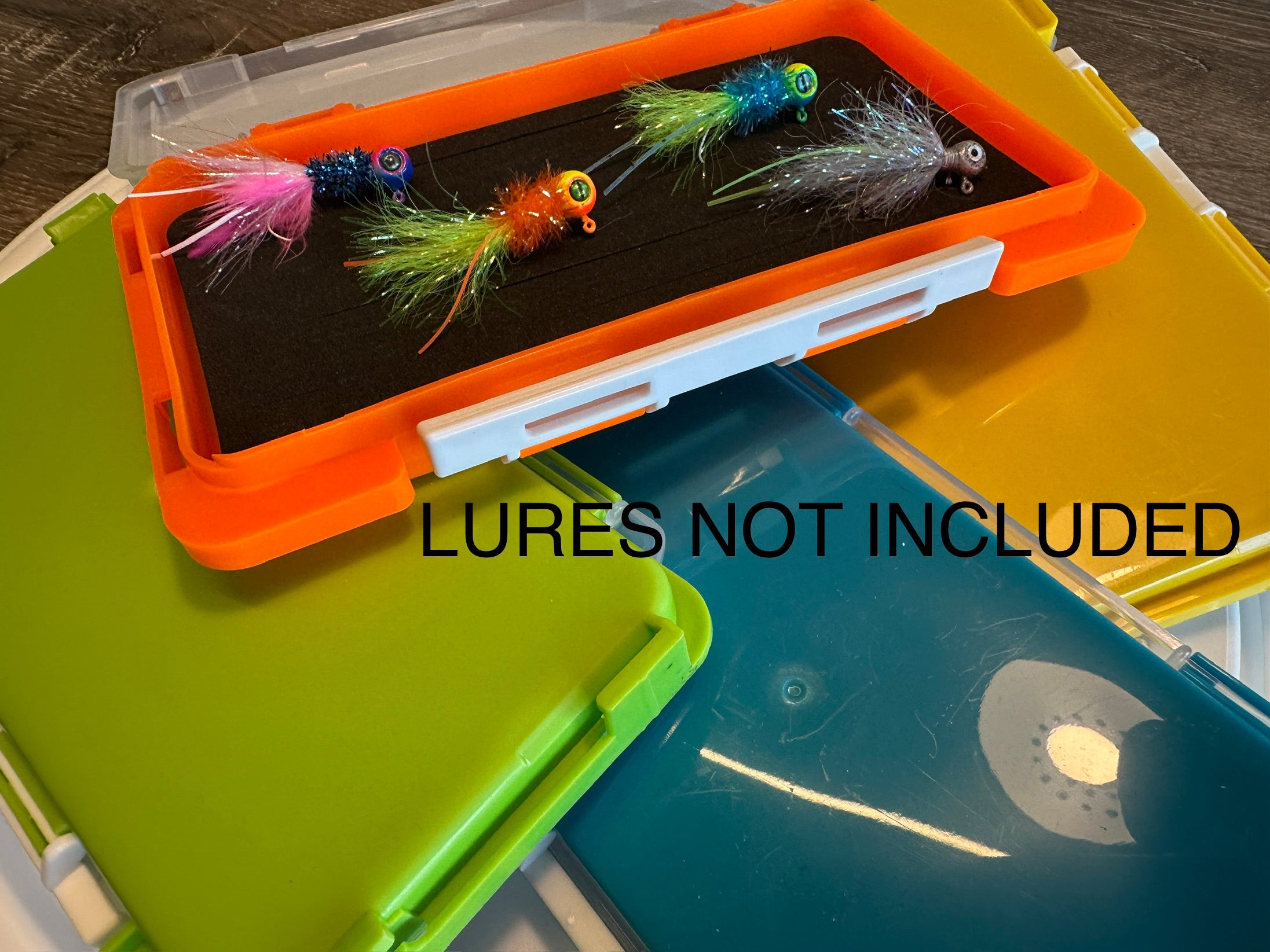 Fly Fishing Jig Box w/ Slit Foam Insert Double Sided Tackle Box 4 Colors NEW