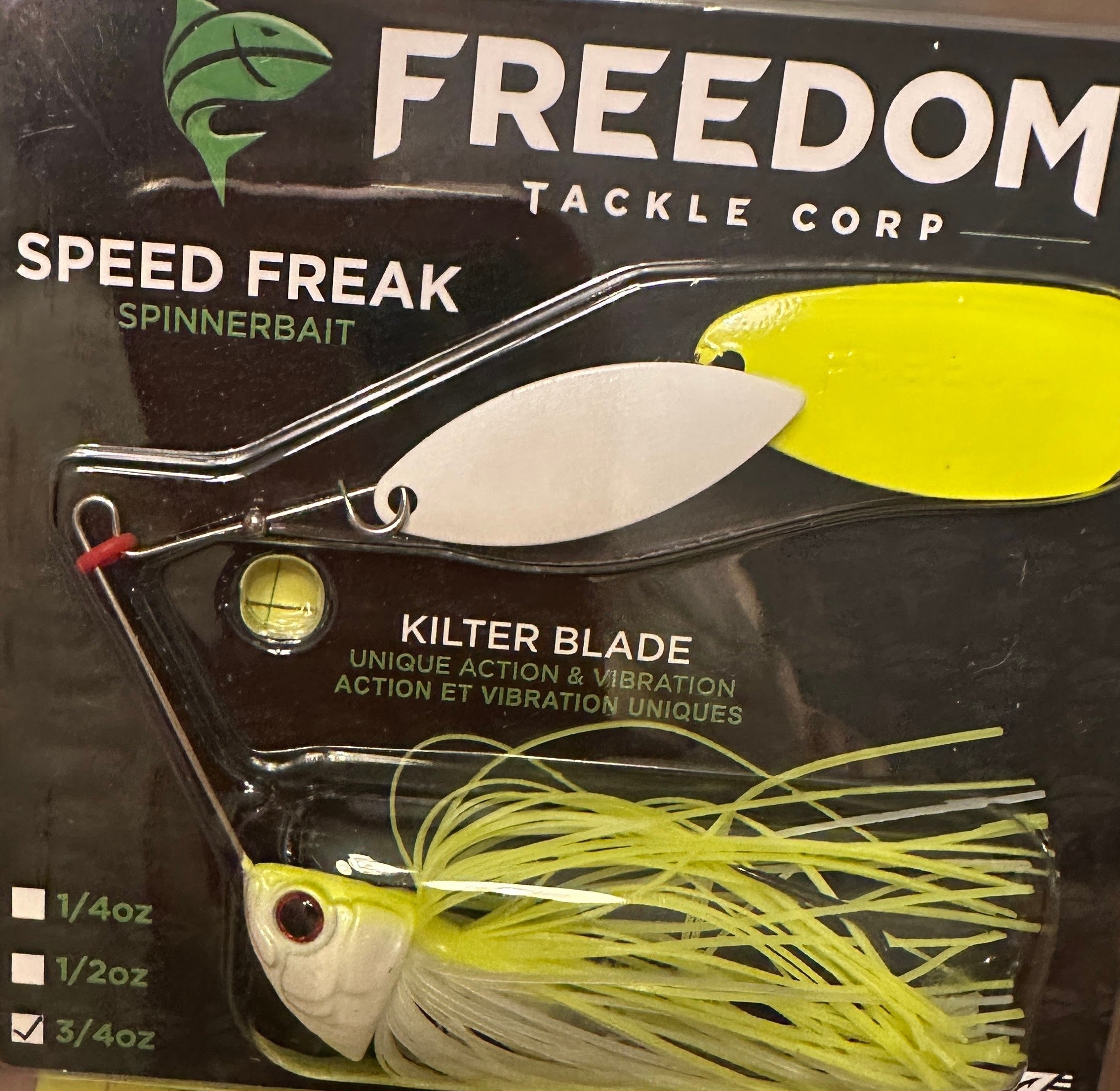 Freedom Tackle Speed Freak Spinnerbait Kilter Blade Bass Lure Pick: Color/Weight
