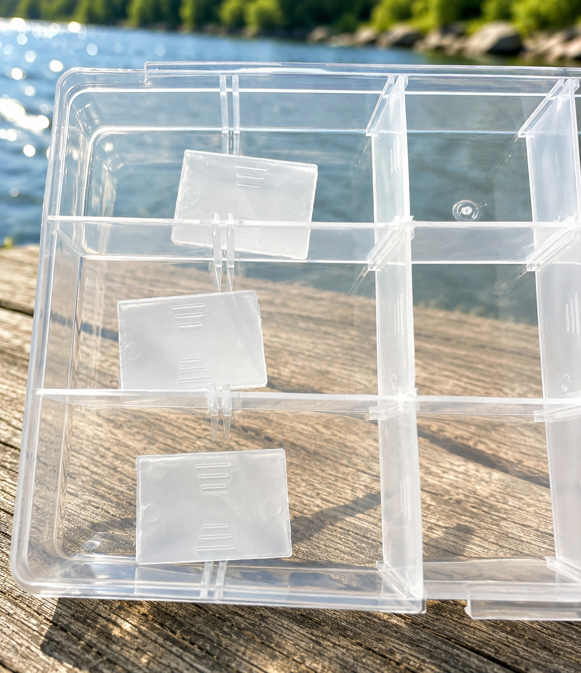 2-PACK 15-COMPARTMENT ADJUSTABLE TACKLE & ORGANIZER BOX