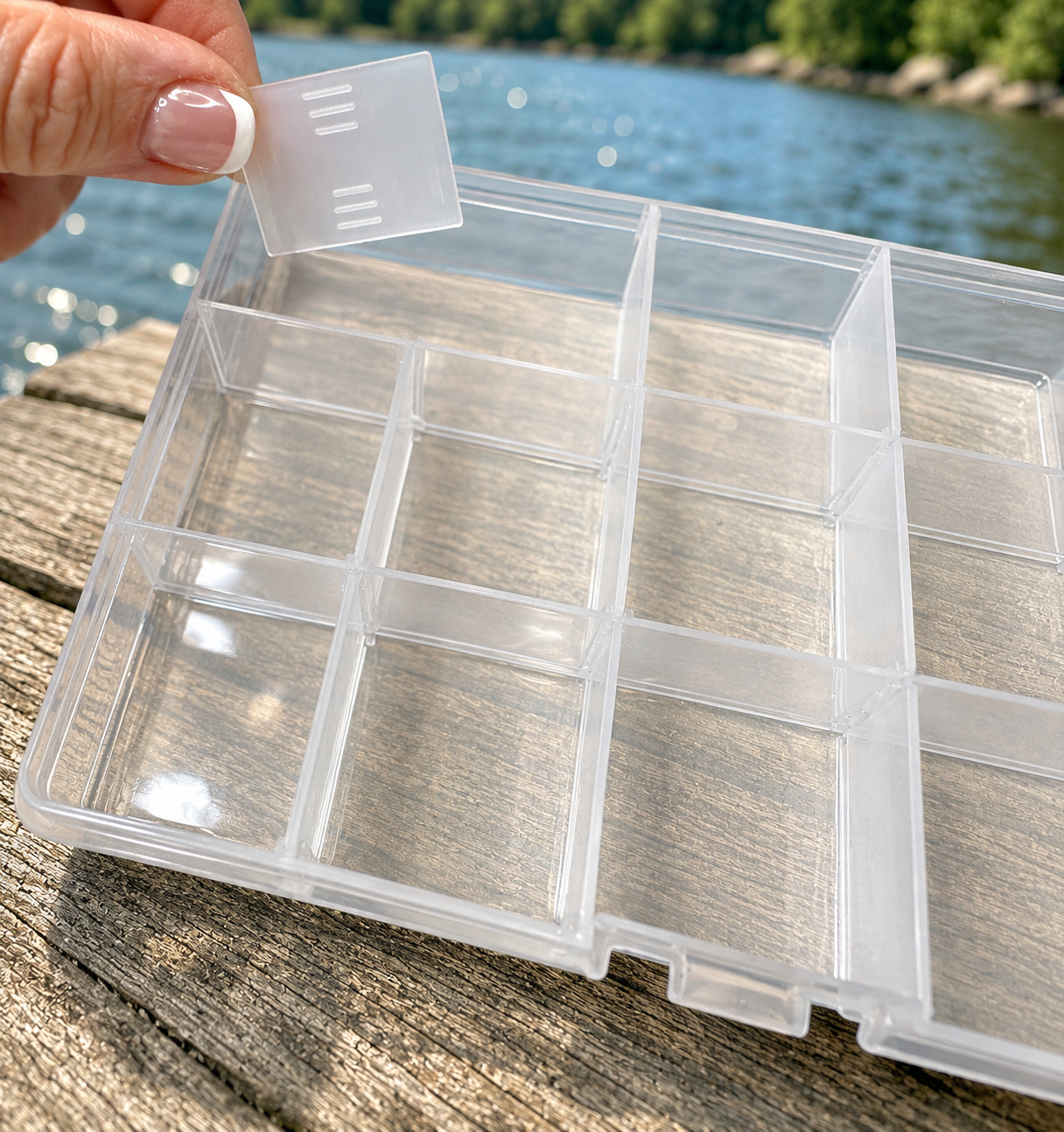 2-PACK 15-COMPARTMENT ADJUSTABLE TACKLE & ORGANIZER BOX