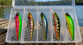 5pc Minnow Crankbait Fishing Lure Kit 3" Jerkbait Bass Trout Walleye Pike Set