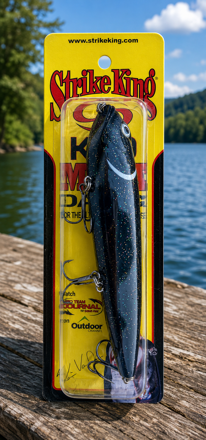 Strike King KVD Mega Dawg XL Topwater Walking Bait Black Lab Fishing Lure