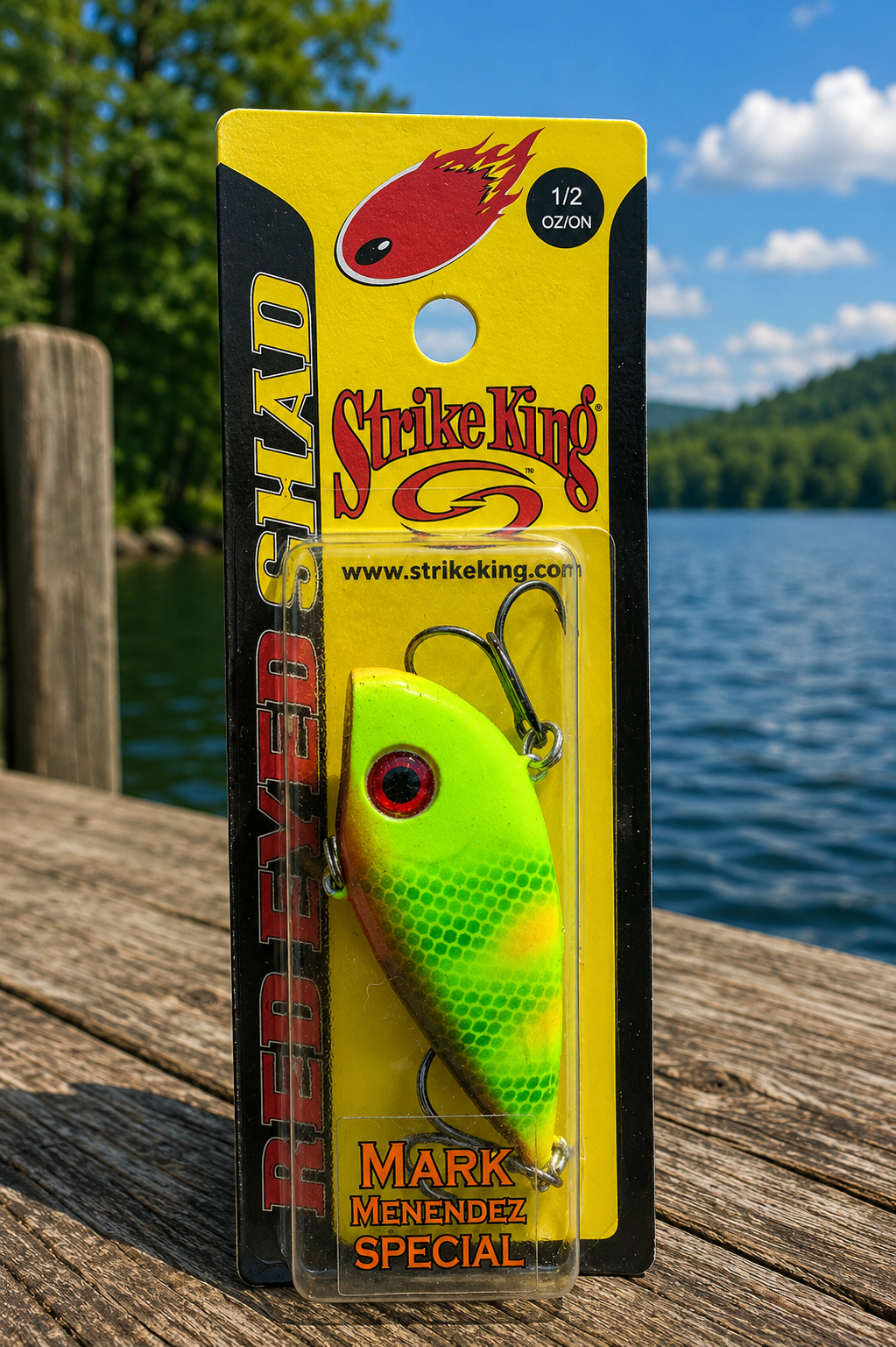 Strike King Red Eyed Shad 1/2 oz Lipless Crankbait – Pineapple Smash NEW