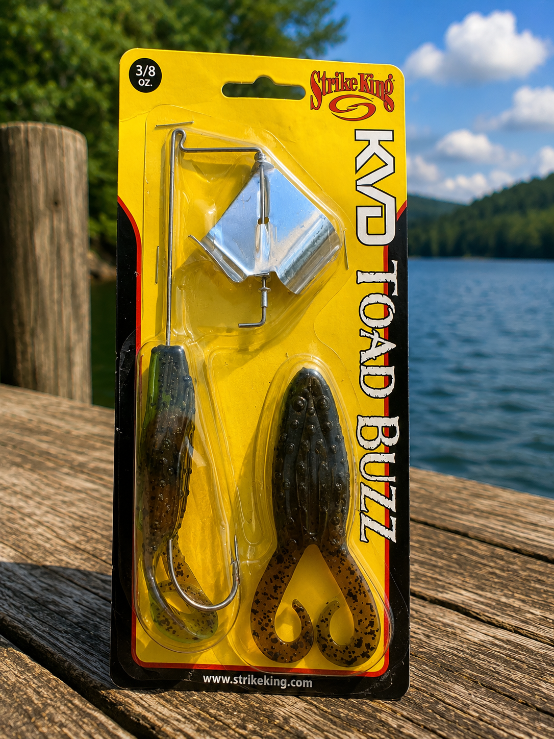 Strike King KVD Toad Buzz 3/8 oz Green Pumpkin Topwater Buzzbait New OPEN BOX
