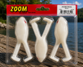 Zoom Frog White 3 Pack Soft Hollow Body Frog Topwater Bass Fishing Lure 135-040