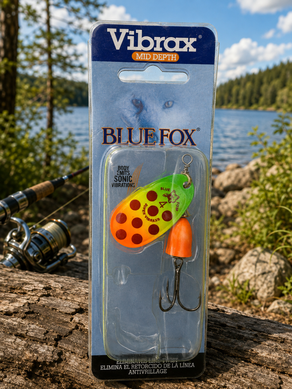 Blue Fox Vibrax #4 Mid Depth Inline Spinner 3/8 oz Choose 7 Colors