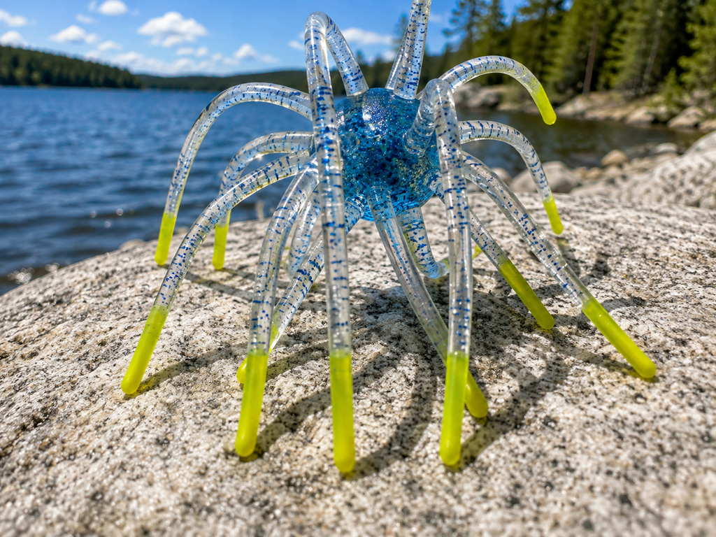 25mm TPE Urchin Style Soft Bait Ocean Chartreuse Tips Bass Saltwater Lure