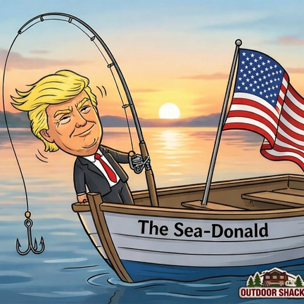 President Trump Fishing Lure Topwater Buzzbait Novelty Bass Gift Funny MAGA