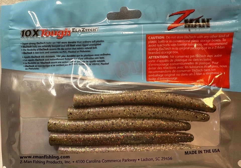 Z-Man Big TRD 4" Drew’s Craw 6pk Ned Rig Soft Plastic Bass Bait