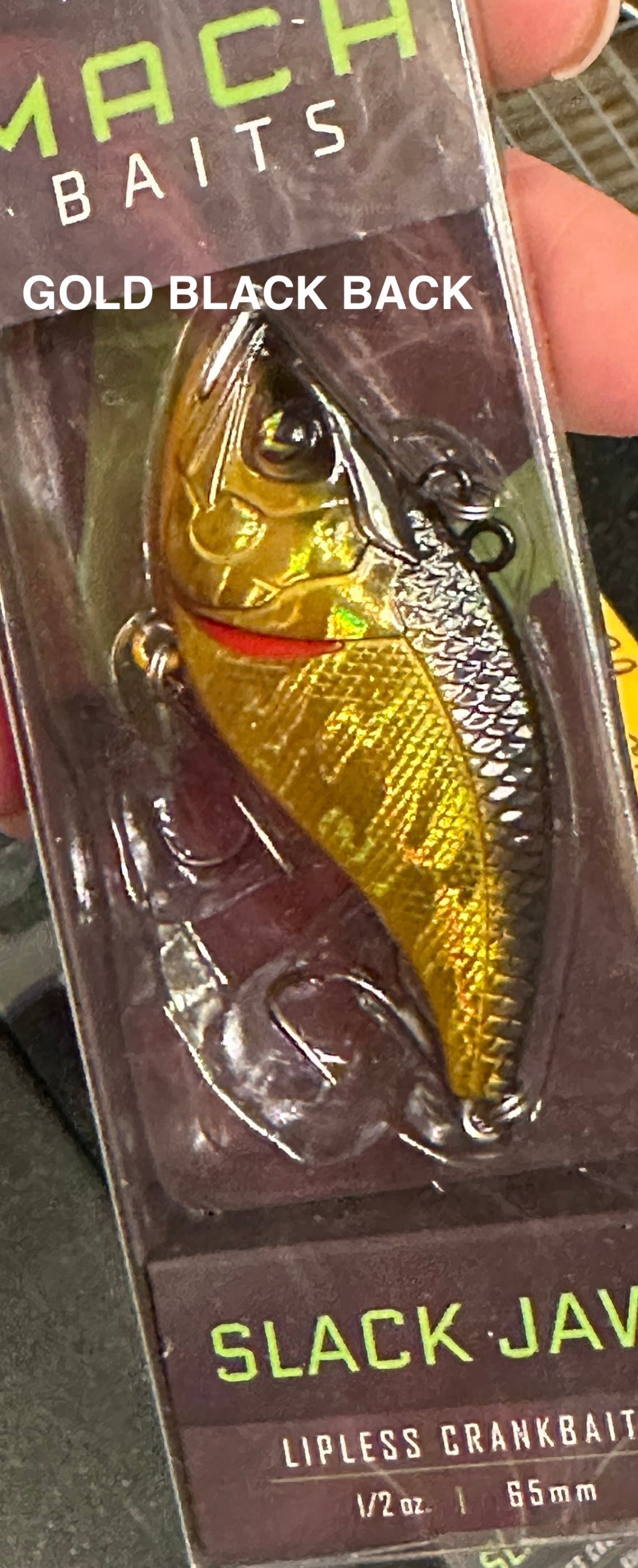 MACH BAITS SLACK JAW Lipless Crankbait 1/2 oz Spring Craw Bass Fishing Lure  - New