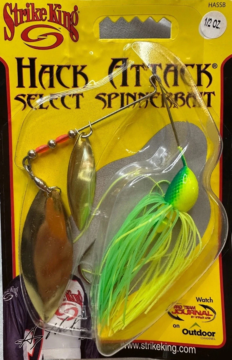 Strike King Hack Attack Select Spinnerbait 1/2 oz color: Green Chartreuse
