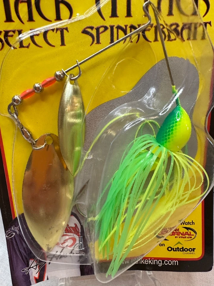 Strike King Hack Attack Select Spinnerbait 1/2 oz color: Green Chartreuse