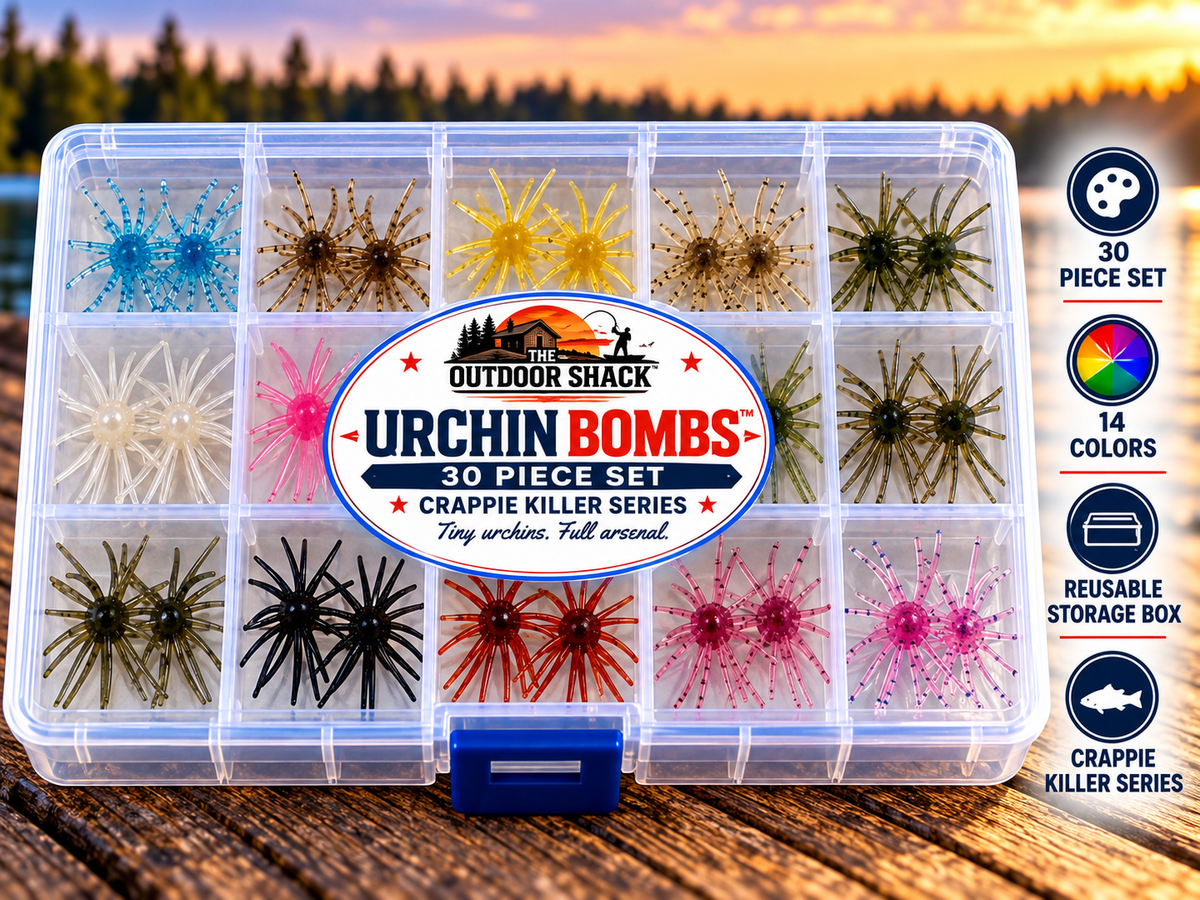 6mm Mini Urchin Bombs 30pc TPE Crappie Lure Kit The Outdoor Shack