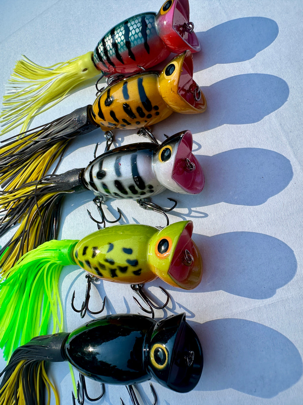 Hula Popper Topwater Bass Fishing Lure 3" Floating Popper Choose Color