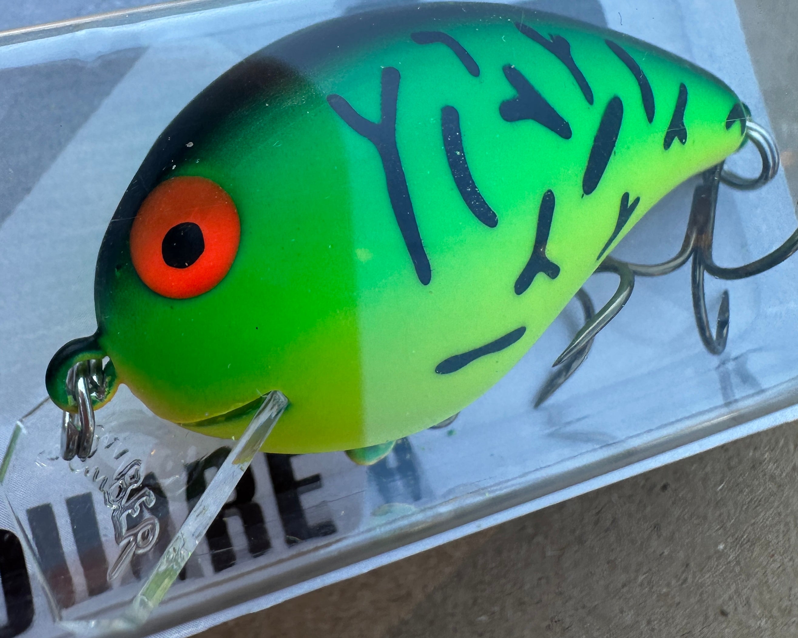 Bomber Square A Fire Tiger Squarebill Crankbait 2" Bass Fishing Lure