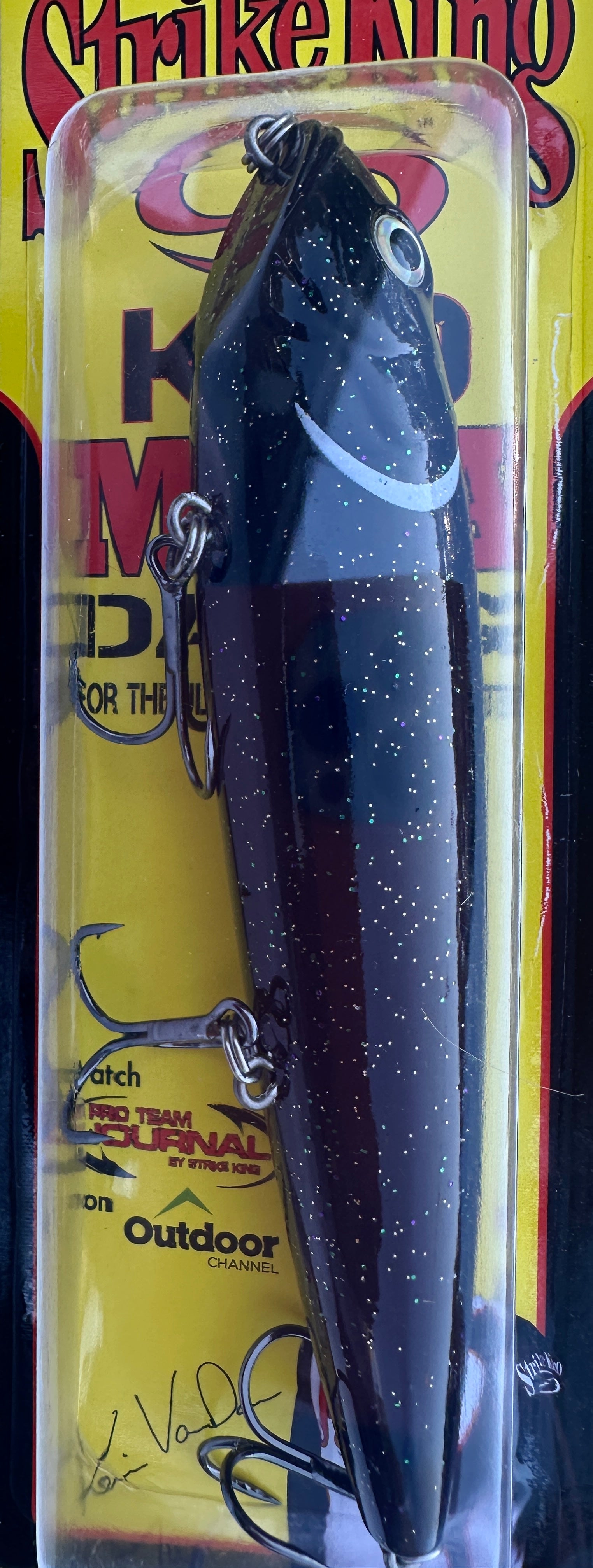 Strike King KVD Mega Dawg XL Topwater Walking Bait Black Lab Fishing Lure