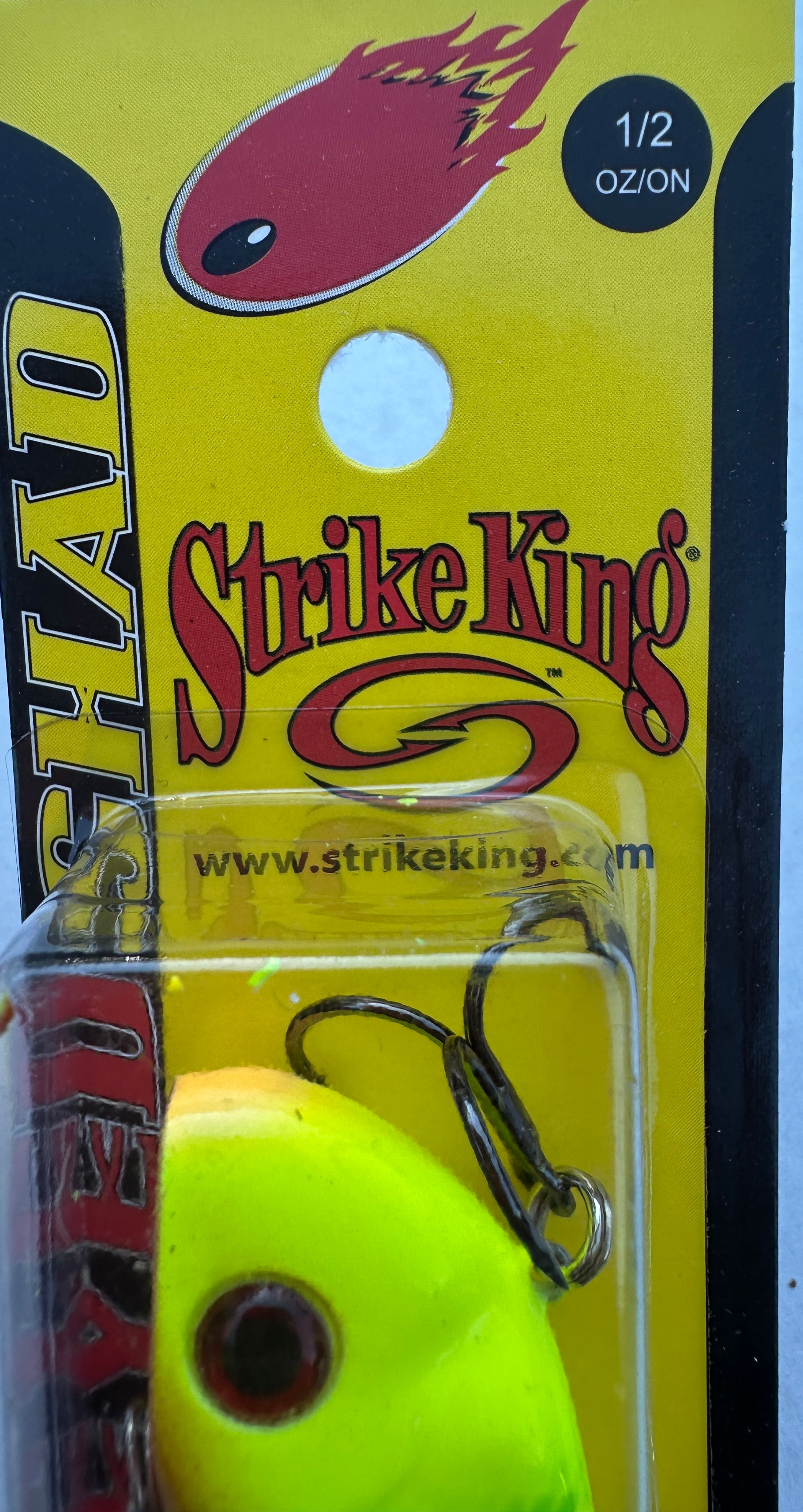 Strike King Red Eyed Shad 1/2 oz Lipless Crankbait – Pineapple Smash NEW