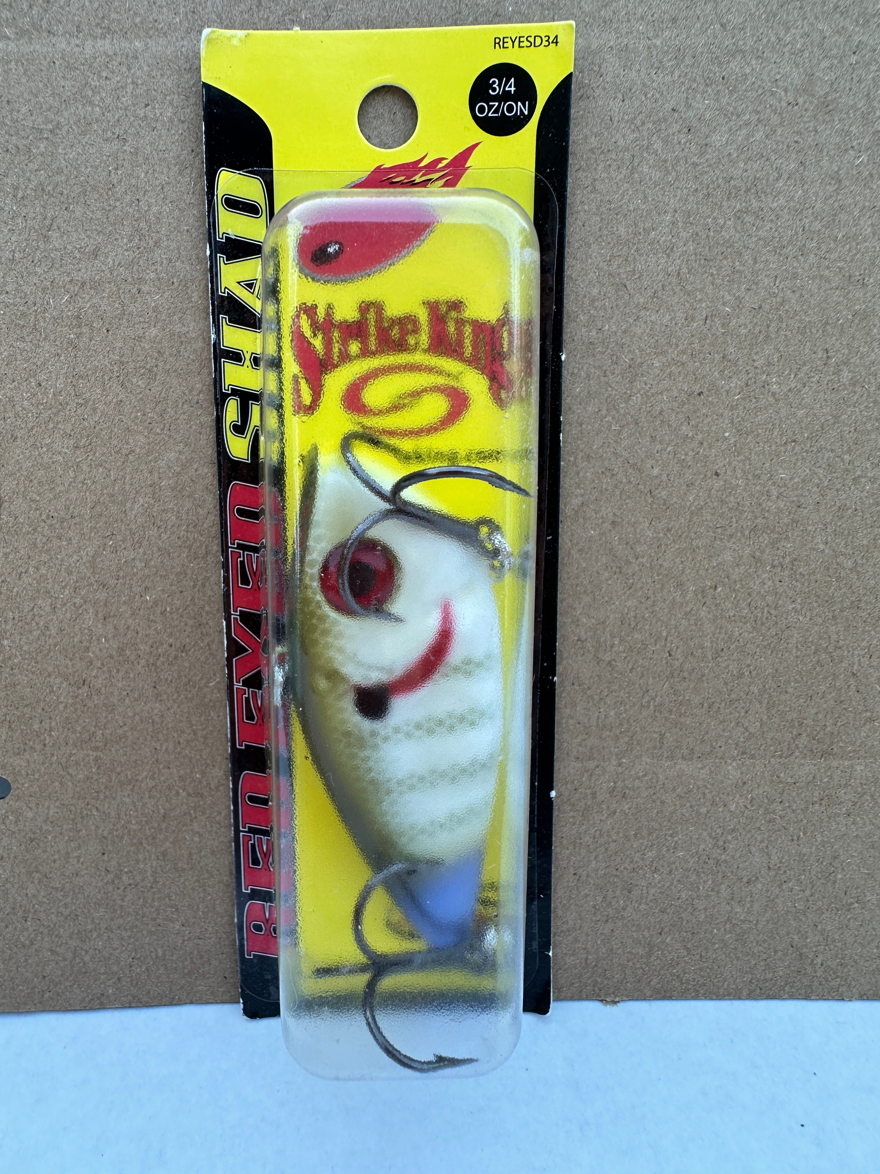 Strike King Red Eyed Shad 3/4 oz Lipless Crankbait Sexy Sunfish Bass Lure NEW