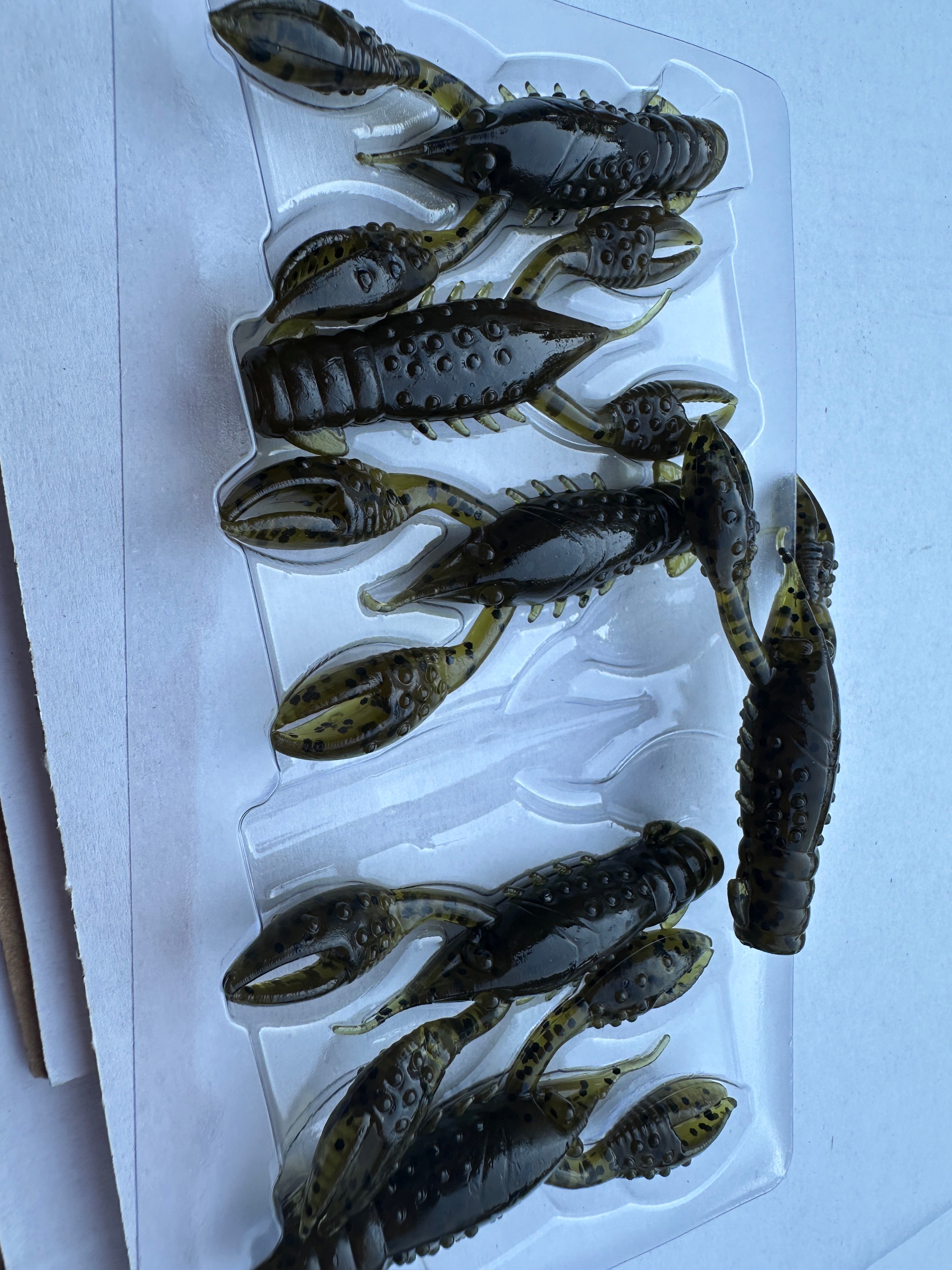 Z-Man TRD CrawZ 2.5" Green Pumpkin 6pk ElaZtech Ned Rig Bass Fishing Bait