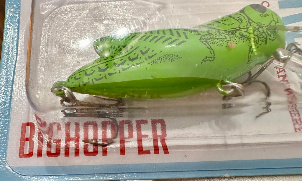 Rebel Bighopper Crankbait Green Grasshopper Topwater Insect Lure NEW