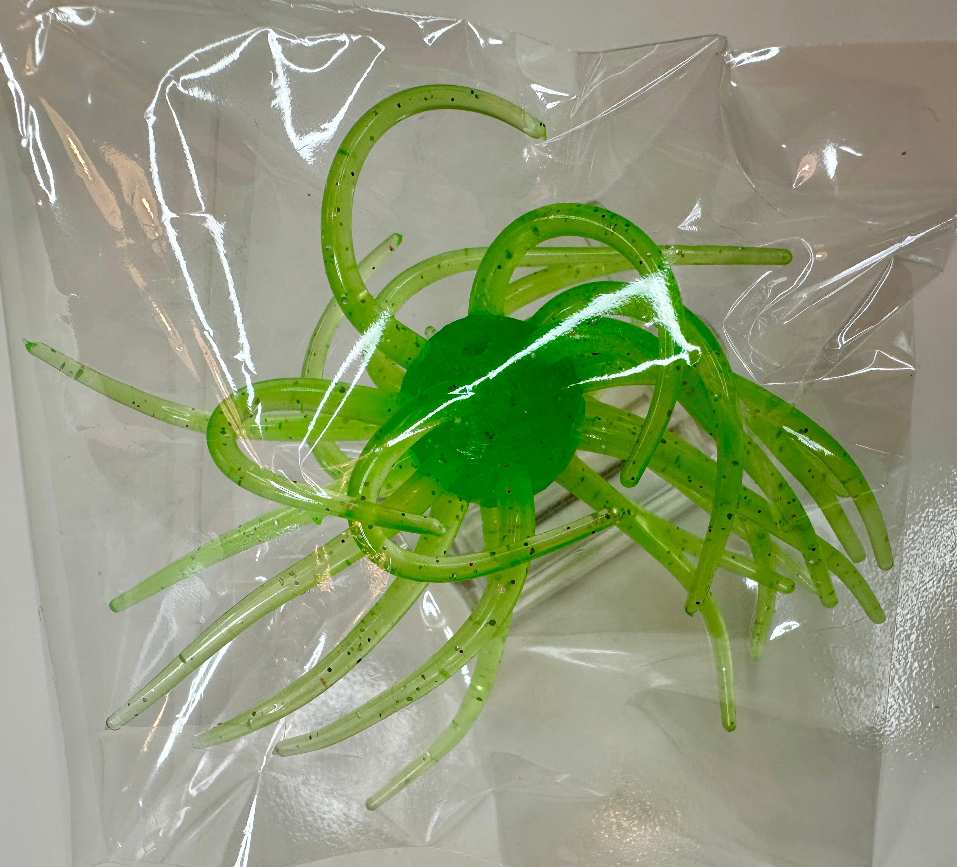 XL Urchin Soft Fishing Lure 12mm Lime Green Creature Bait Bass Pike Musky