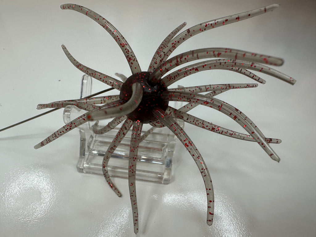 XL Urchin Soft Fishing Lure Light Brown Red Flake Bass Saltwater Jig Trailer
