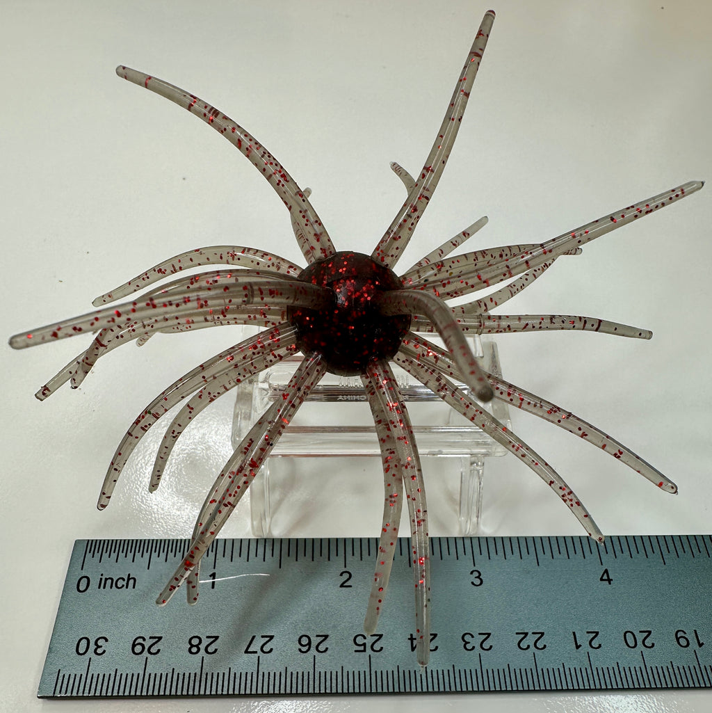 XL Urchin Soft Fishing Lure Light Brown Red Flake Bass Saltwater Jig Trailer