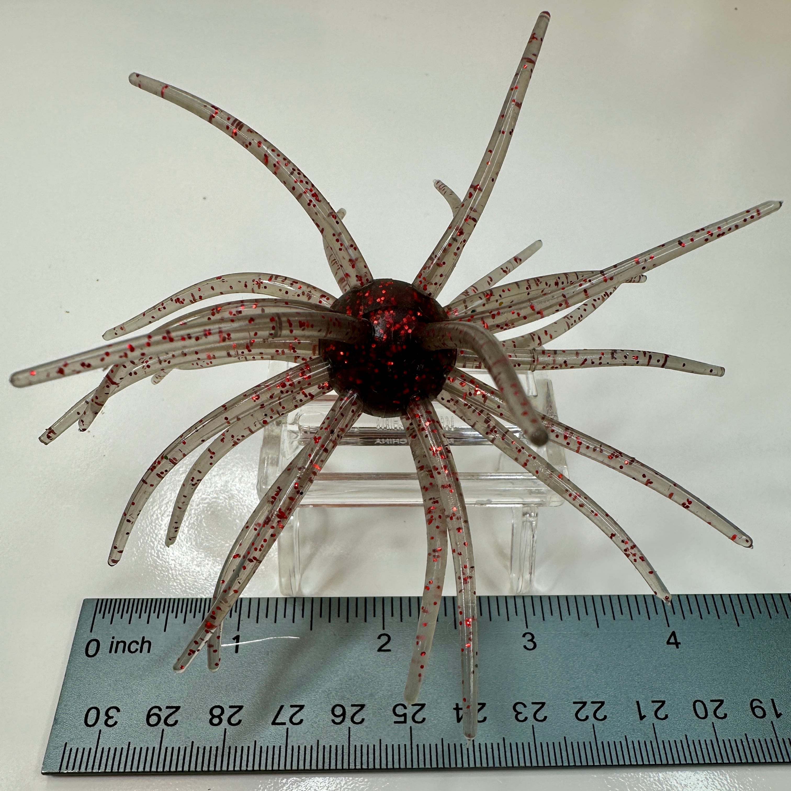 XL Urchin Soft Fishing Lure Light Brown Red Flake Bass Saltwater Jig Trailer