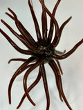 XL Urchin Soft Plastic Fishing Lure 12mm Dark Brown w/ Flake Bass Jig Trailer Creature Bait