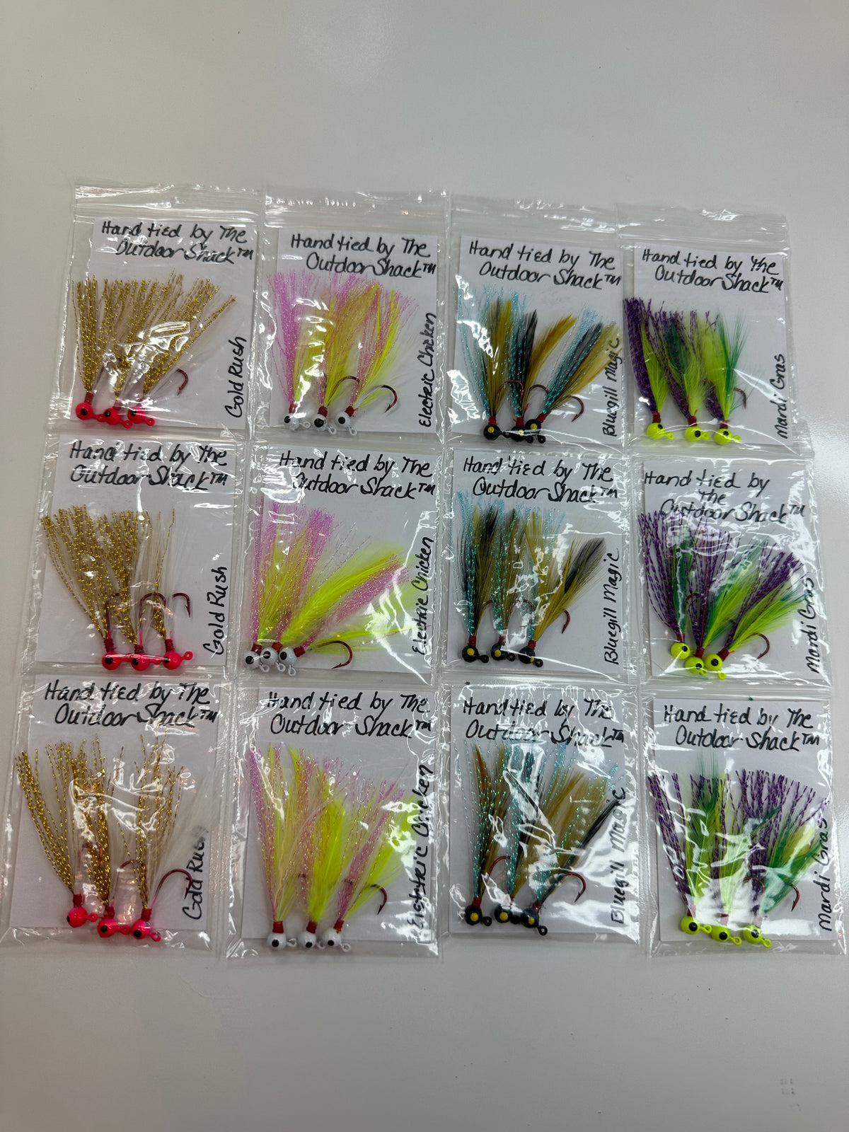 Hand Tied Flashabout Streamer Jigs 3 Pack Ultralight Fishing Jigs Trout Crappie