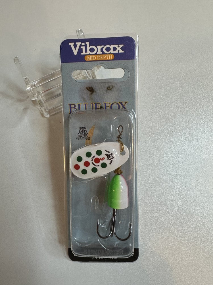 #02 White with Green & Red Dots, package front