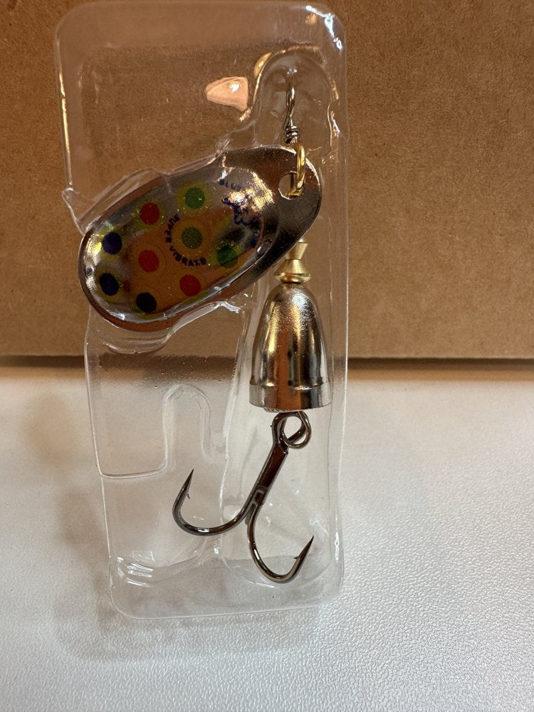 #08 Silver with Multi Dots, lure detail