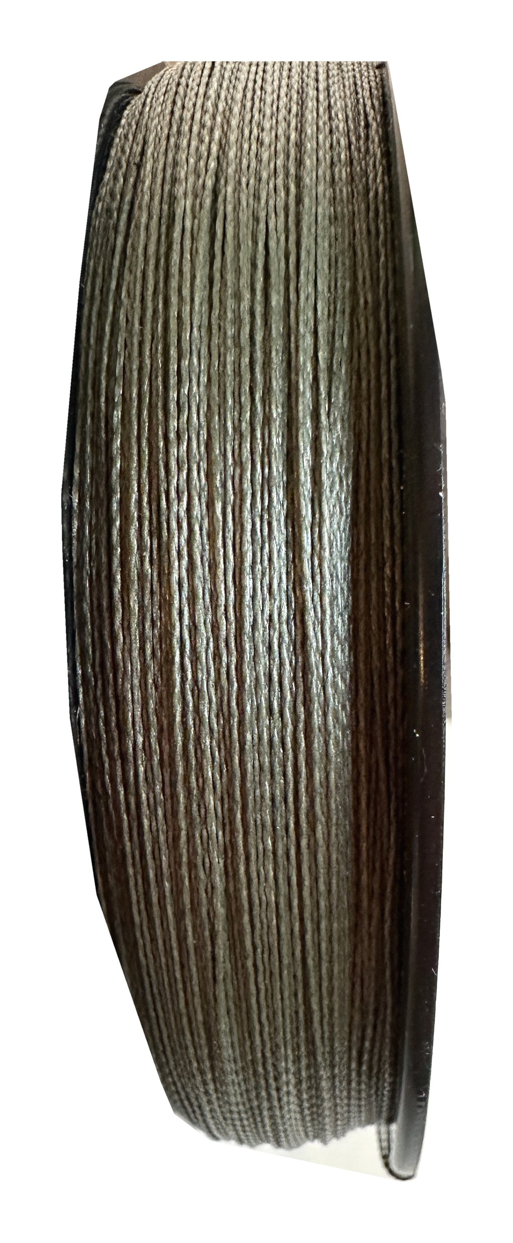 TUF-LINE XP Braided Fishing Line 50 lb Test 150 Yards Green — spool side showing the green braided line
