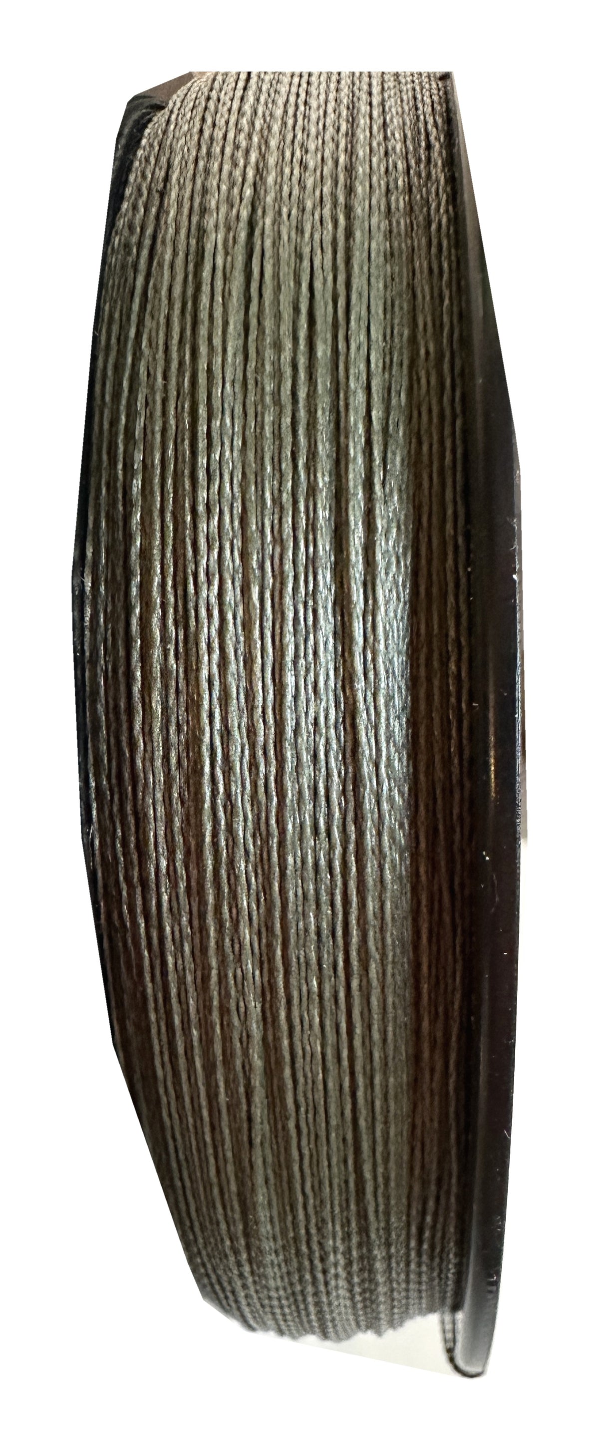 TUF-LINE XP Braided Fishing Line 50 lb Test 150 Yards Green — spool side showing the green braided line