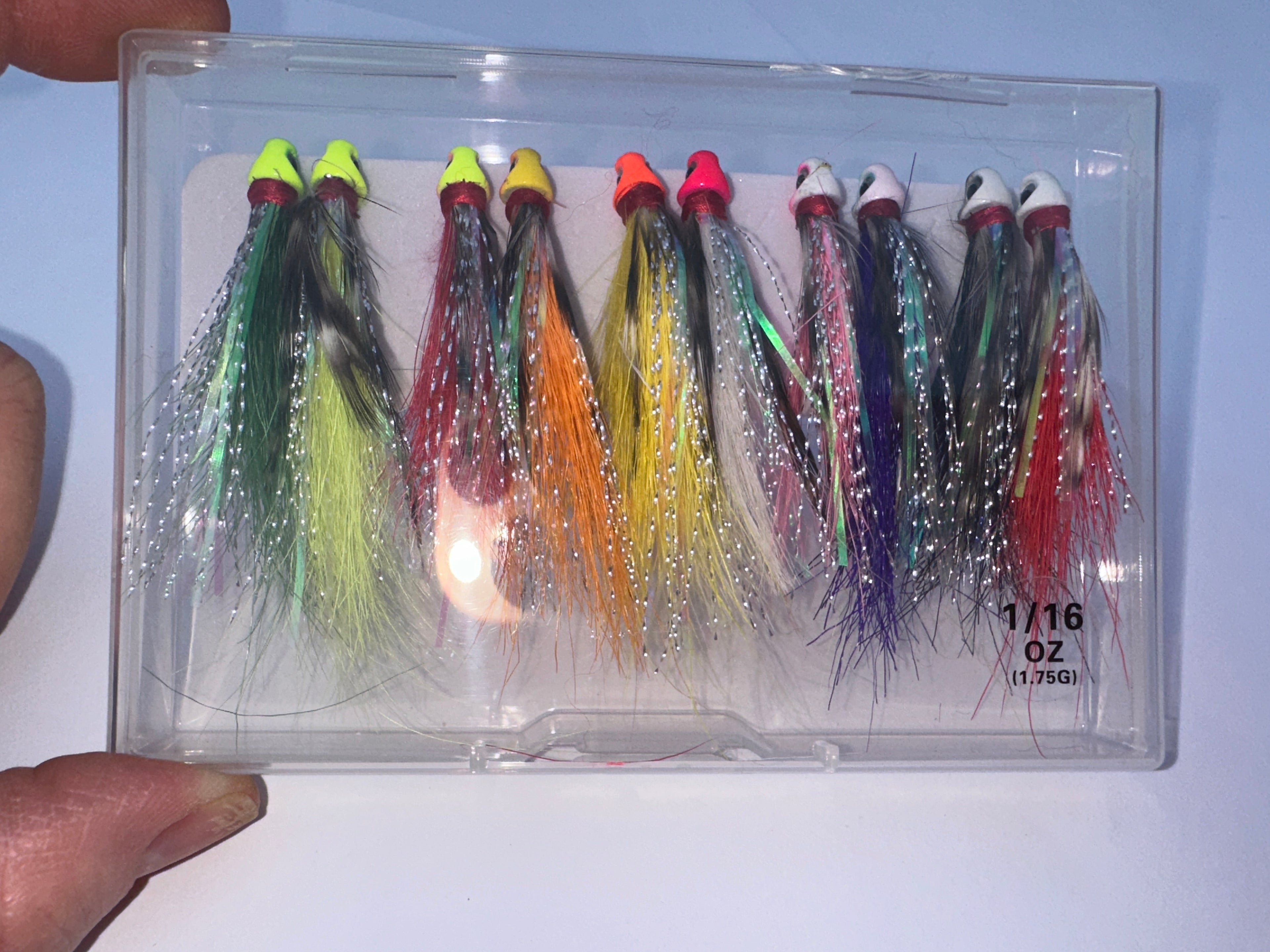 Outdoor Shack™ Premium Crappie Jig Kit 10pc Hand-Tied 1/16 oz Assorted - Panfish