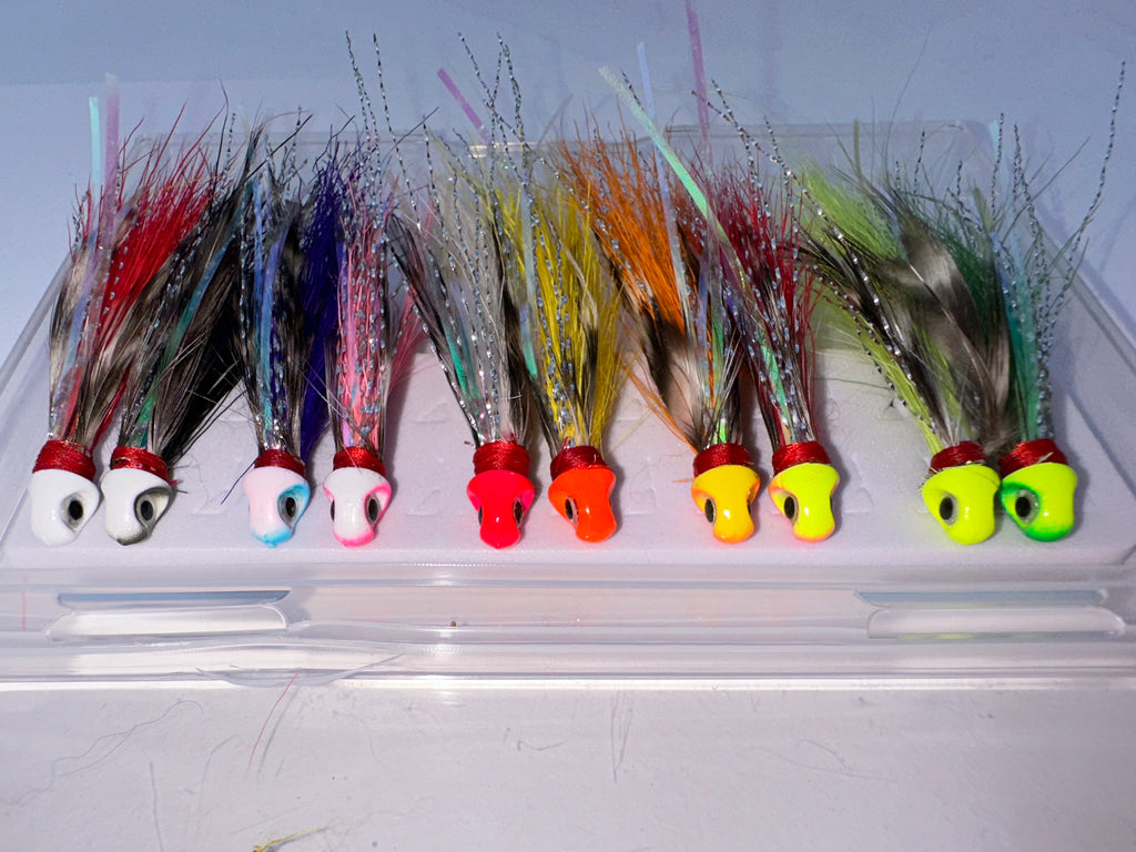 Outdoor Shack™ Premium Crappie Jig Kit 10pc Hand-Tied 1/16 oz Assorted - Panfish