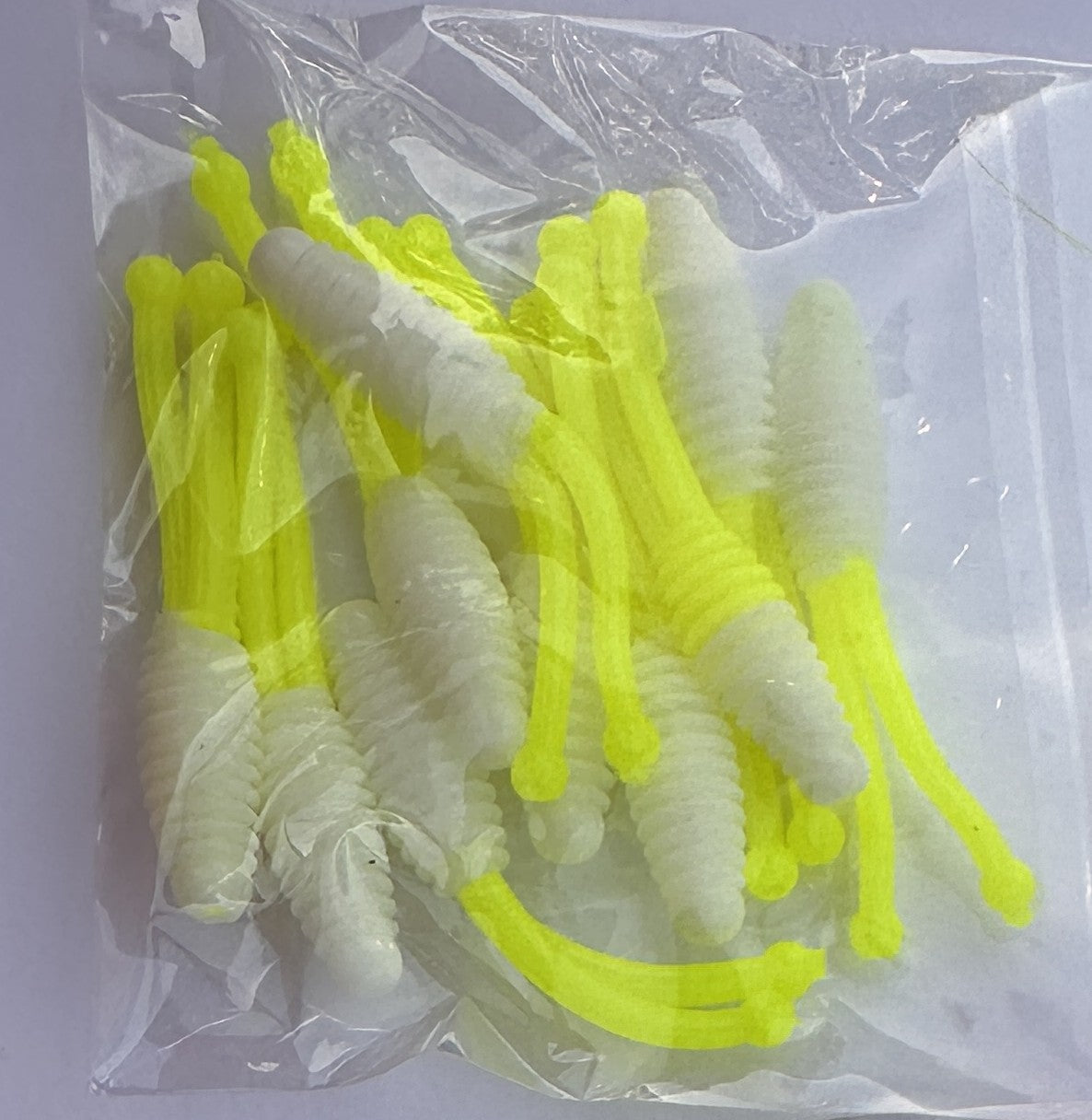 10 Piece Crappie Grub Split Tail Soft Plastic Bait Panfish Jig Lure 5 Colors
