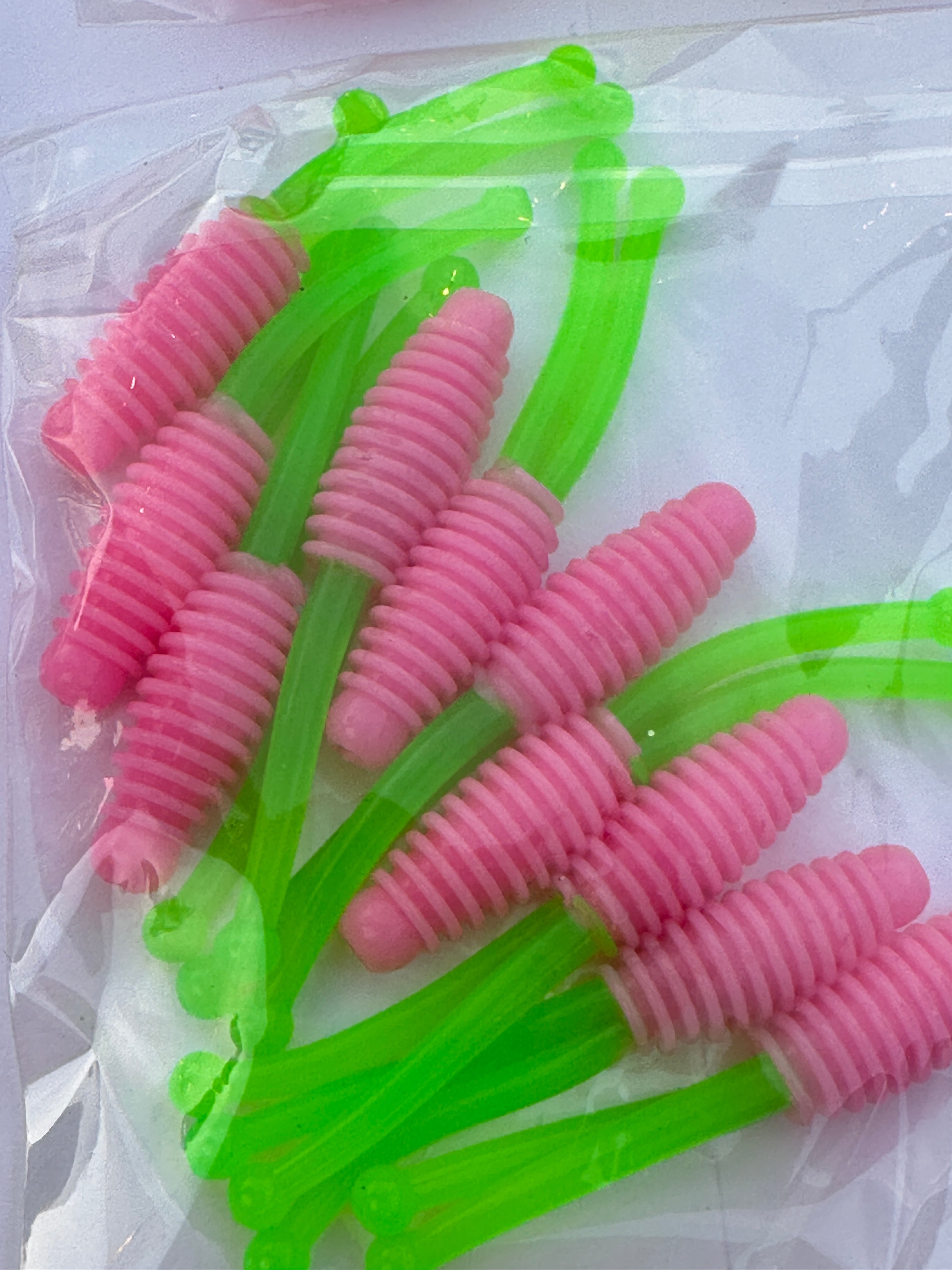 10 Piece Crappie Grub Split Tail Soft Plastic Bait Panfish Jig Lure 5 Colors