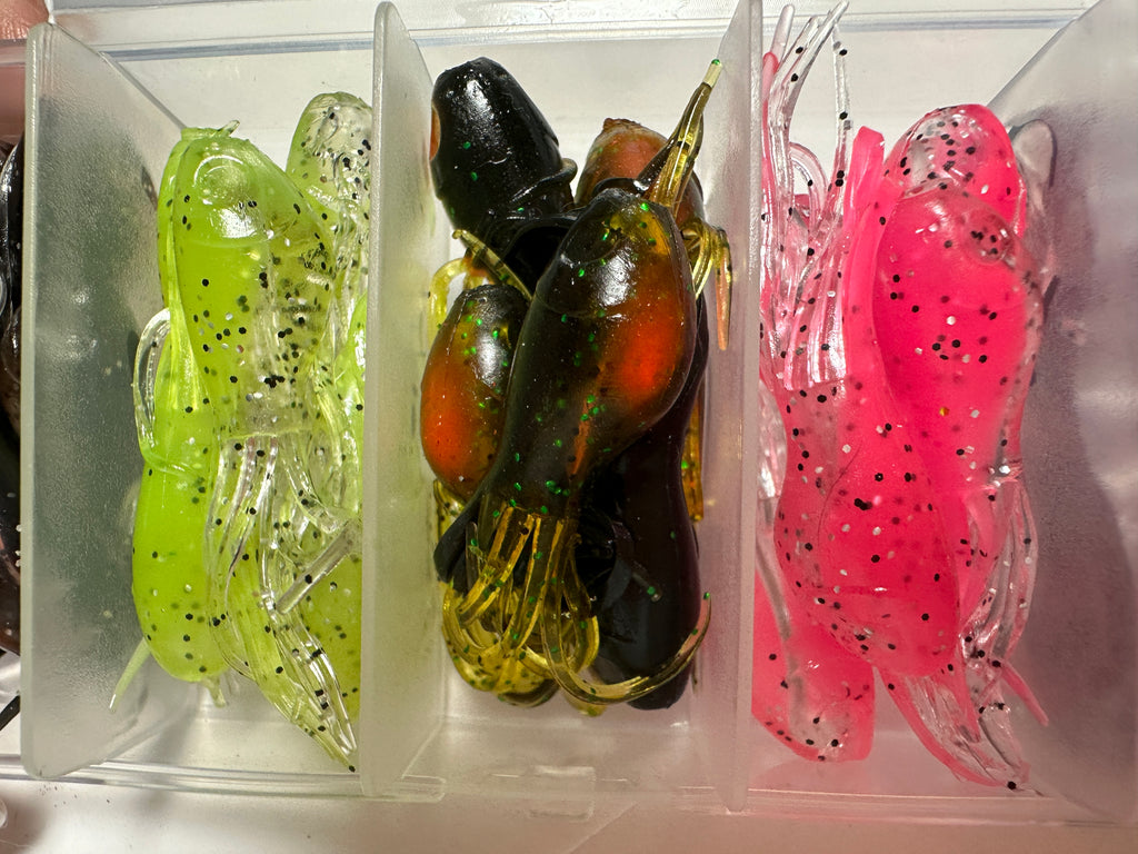 25 Pc Crappie Tube Jig Kit w/ Tackle Box 5 Colors Panfish Bluegill Fishing Lures