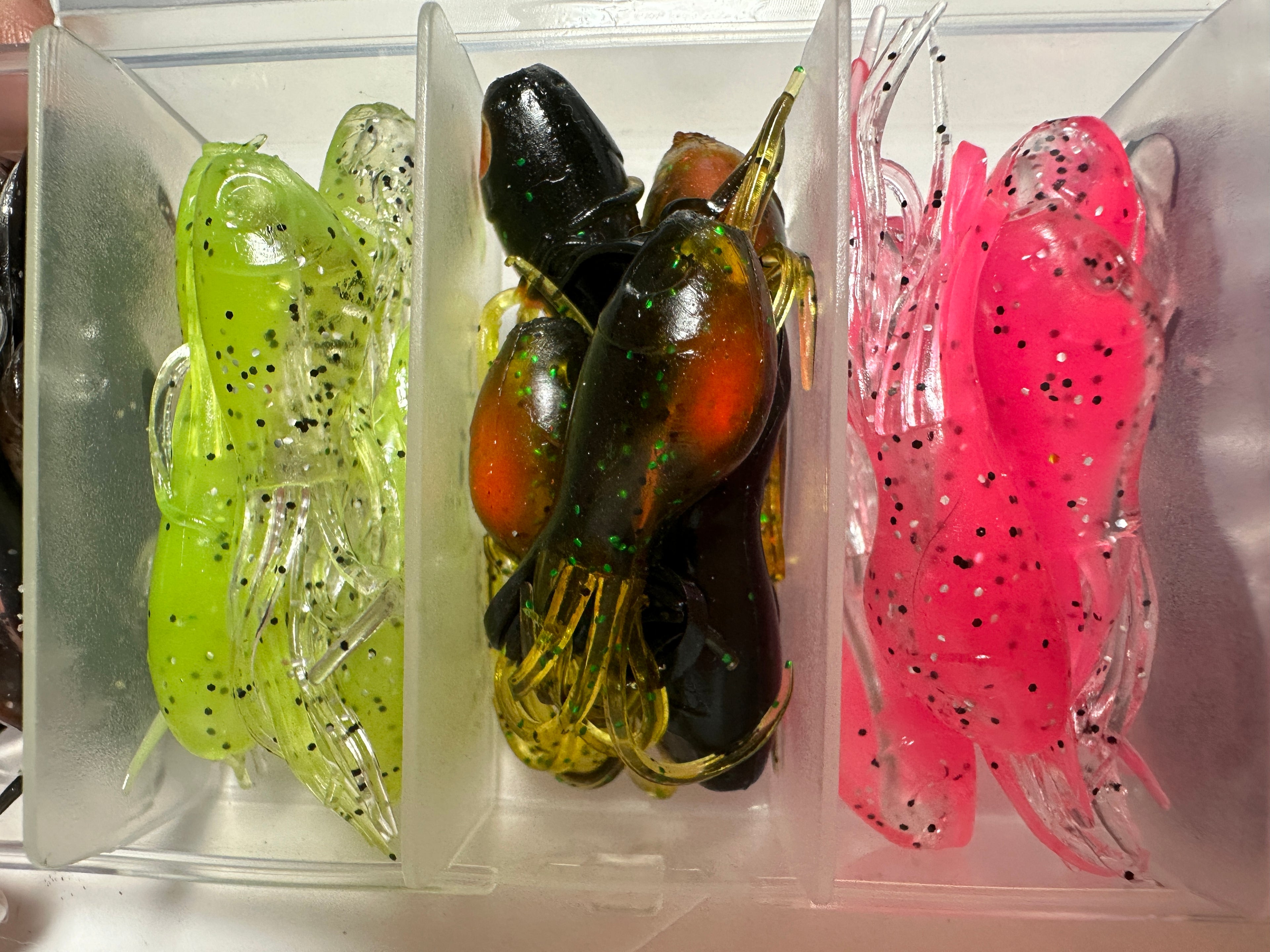 25 Pc Crappie Tube Jig Kit w/ Tackle Box 5 Colors Panfish Bluegill Fishing Lures