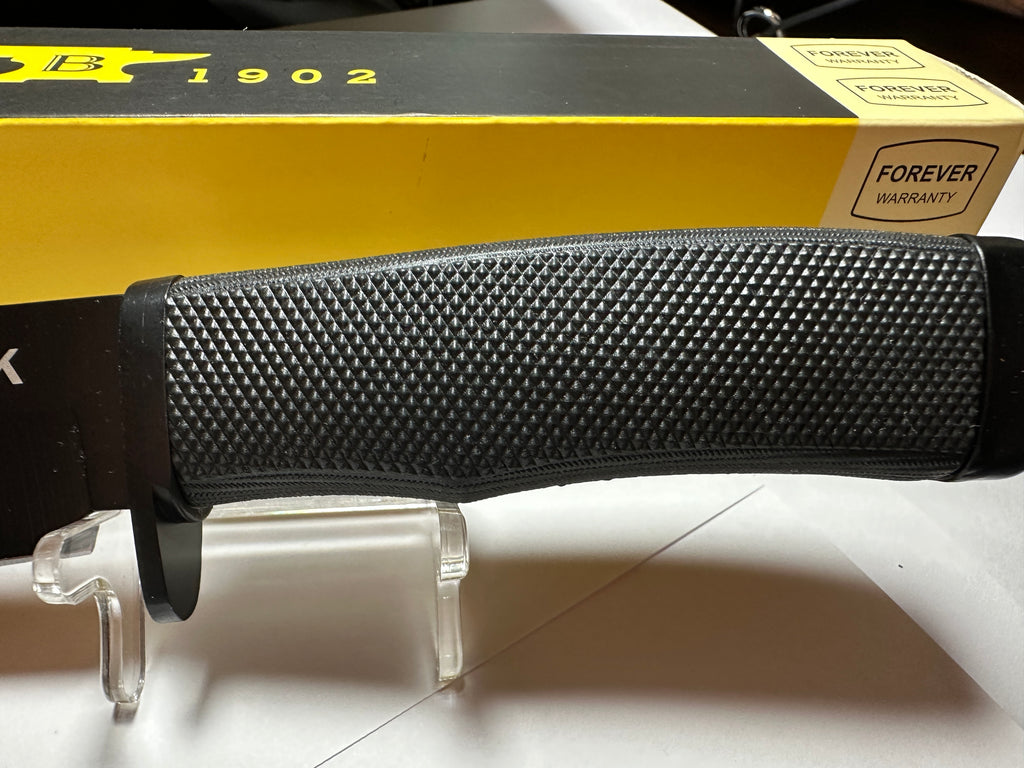 Vanguard Series Buck Style Fixed Blade Hunting Knife Black w/ Sheath - New InBox