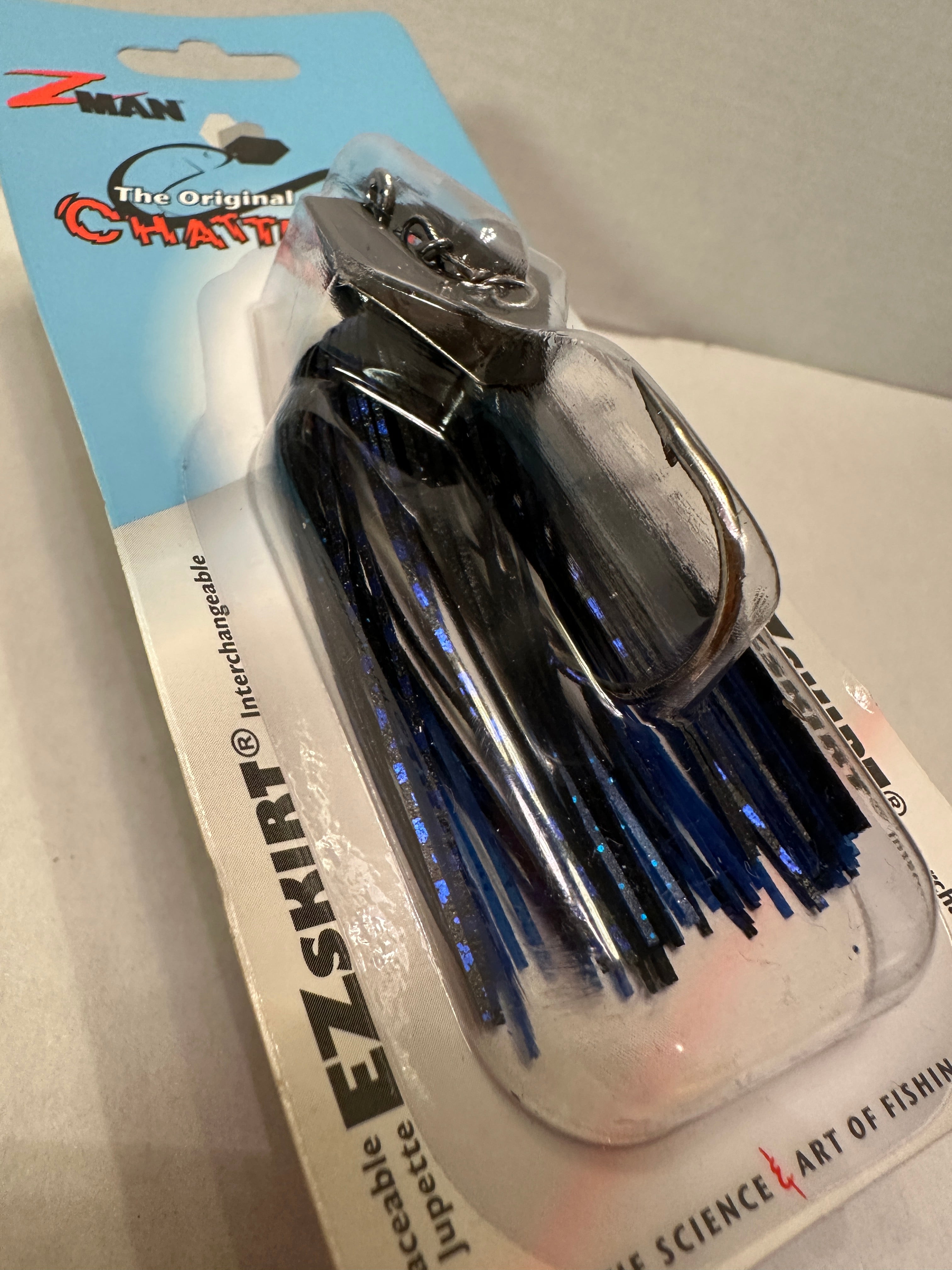 Z-Man Original ChatterBait® 3/8 oz – Black Blue Nickel